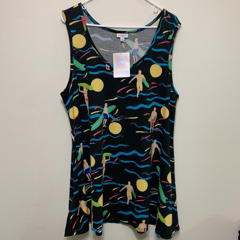 LuLaRoe Perfect Swing Tank Top- Beach Style